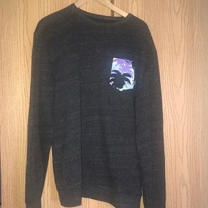 LIKE NEW Men’s Vans palm tree pocket crewneck